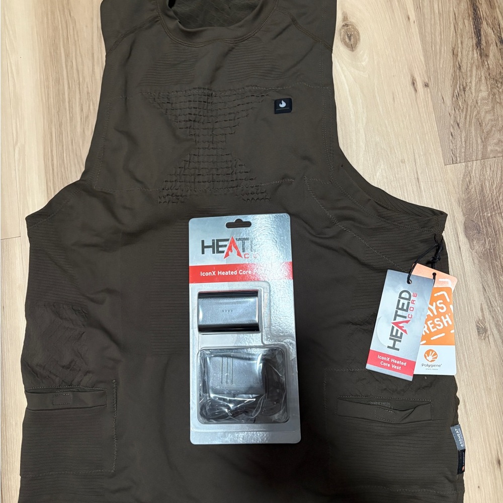 ICON Heated Core Vest in Pine Green